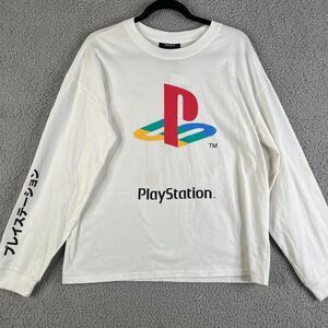 Forever 21 White Playstation Shirt Womens Medium Long Sleeve Pullover  Graphic